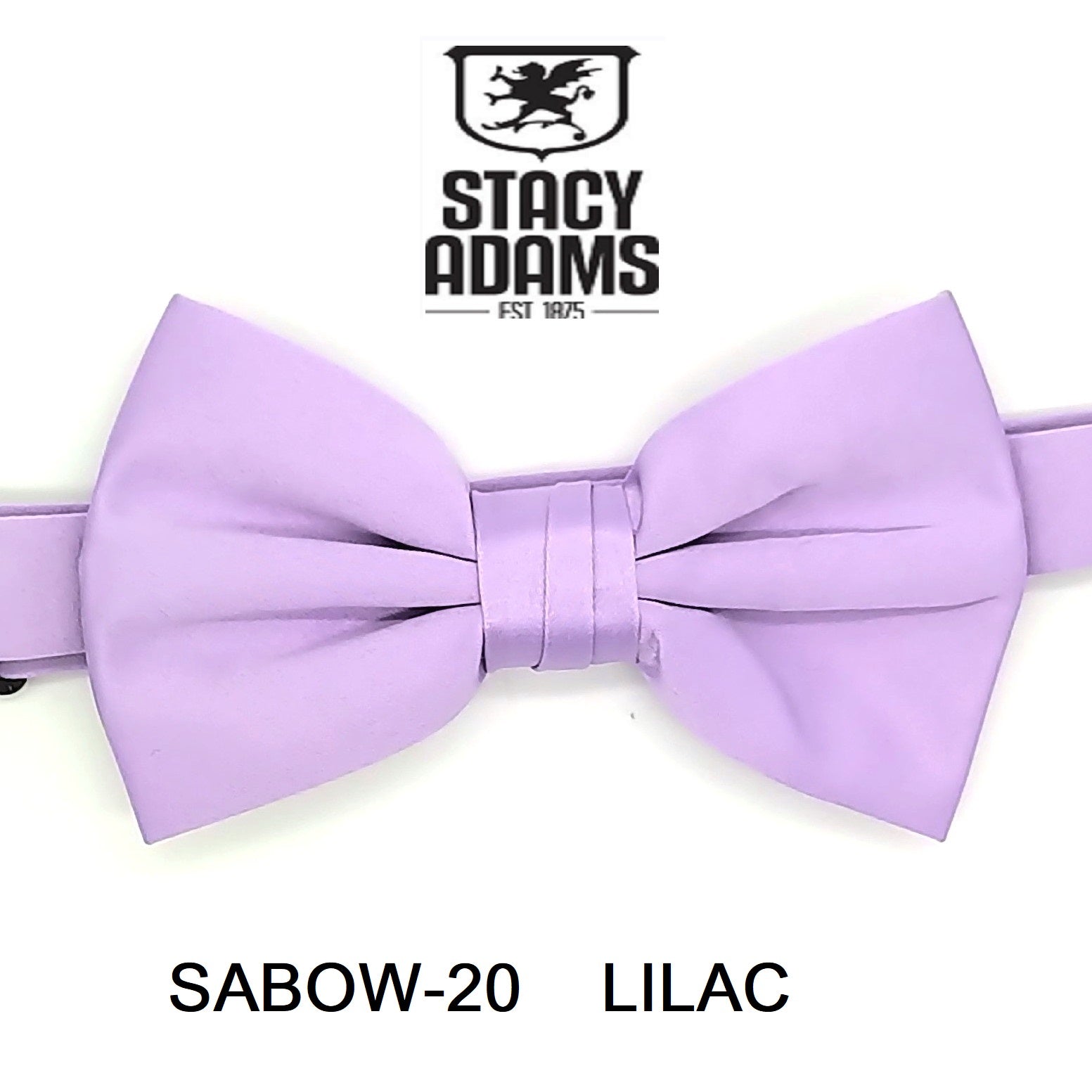 Stacy Adams SB400 Satin Solid Bowtie & Hanky