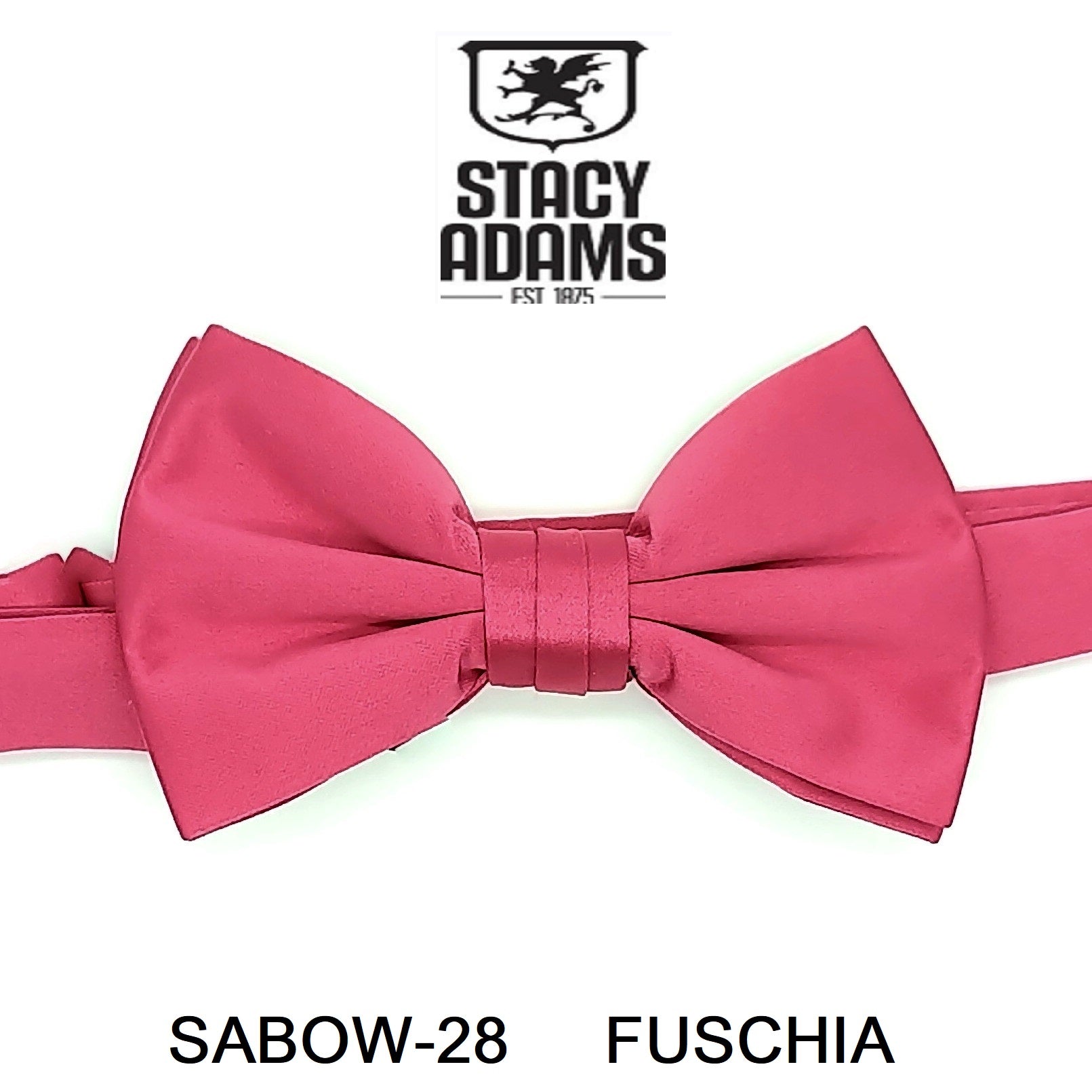 Stacy Adams SB400 Satin Solid Bowtie & Hanky