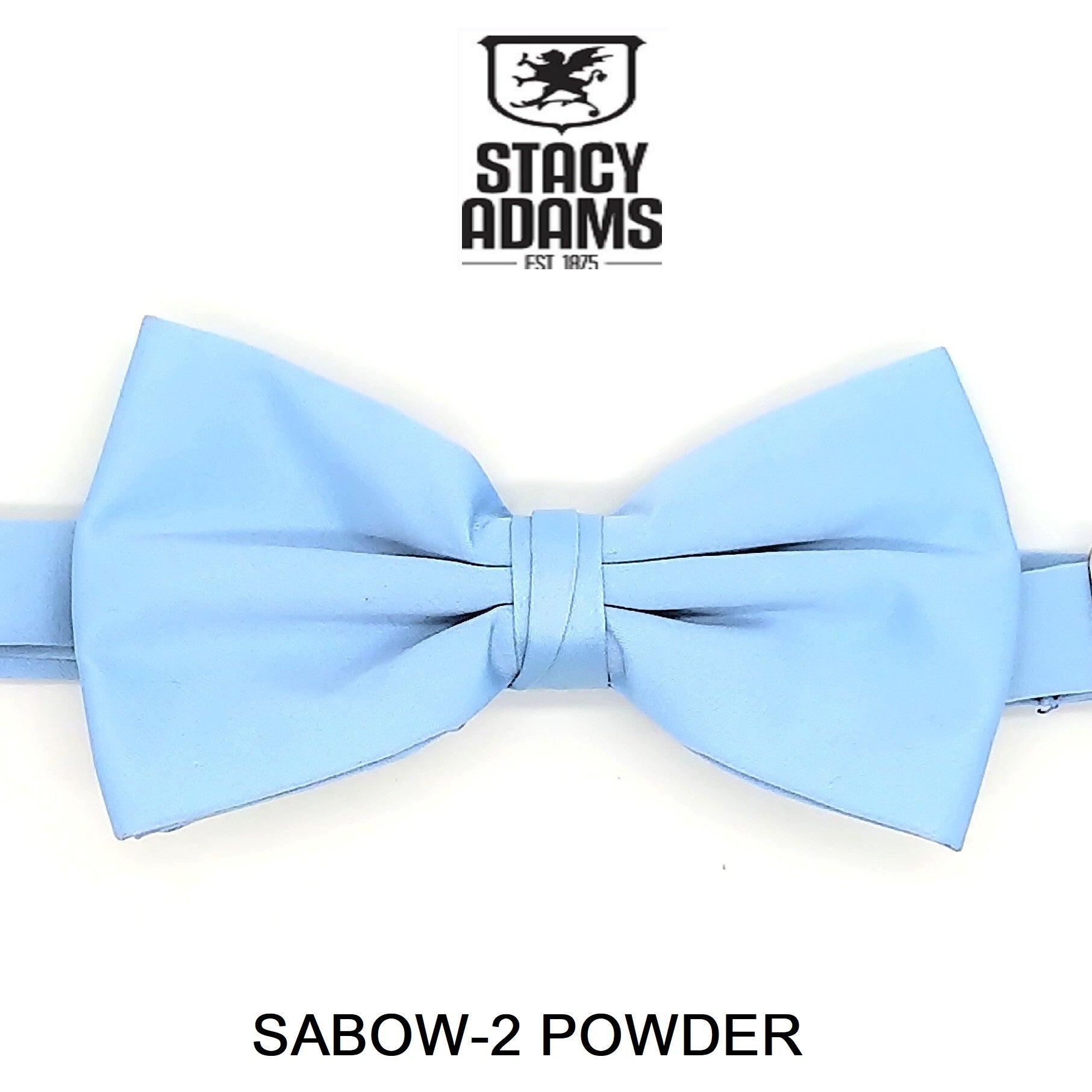 Stacy Adams SB400 Satin Solid Bowtie & Hanky