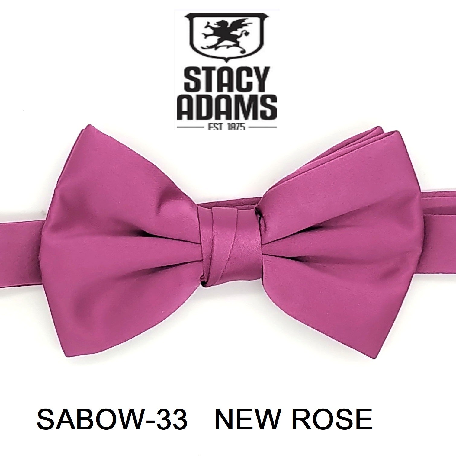 Stacy Adams SB400 Satin Solid Bowtie & Hanky