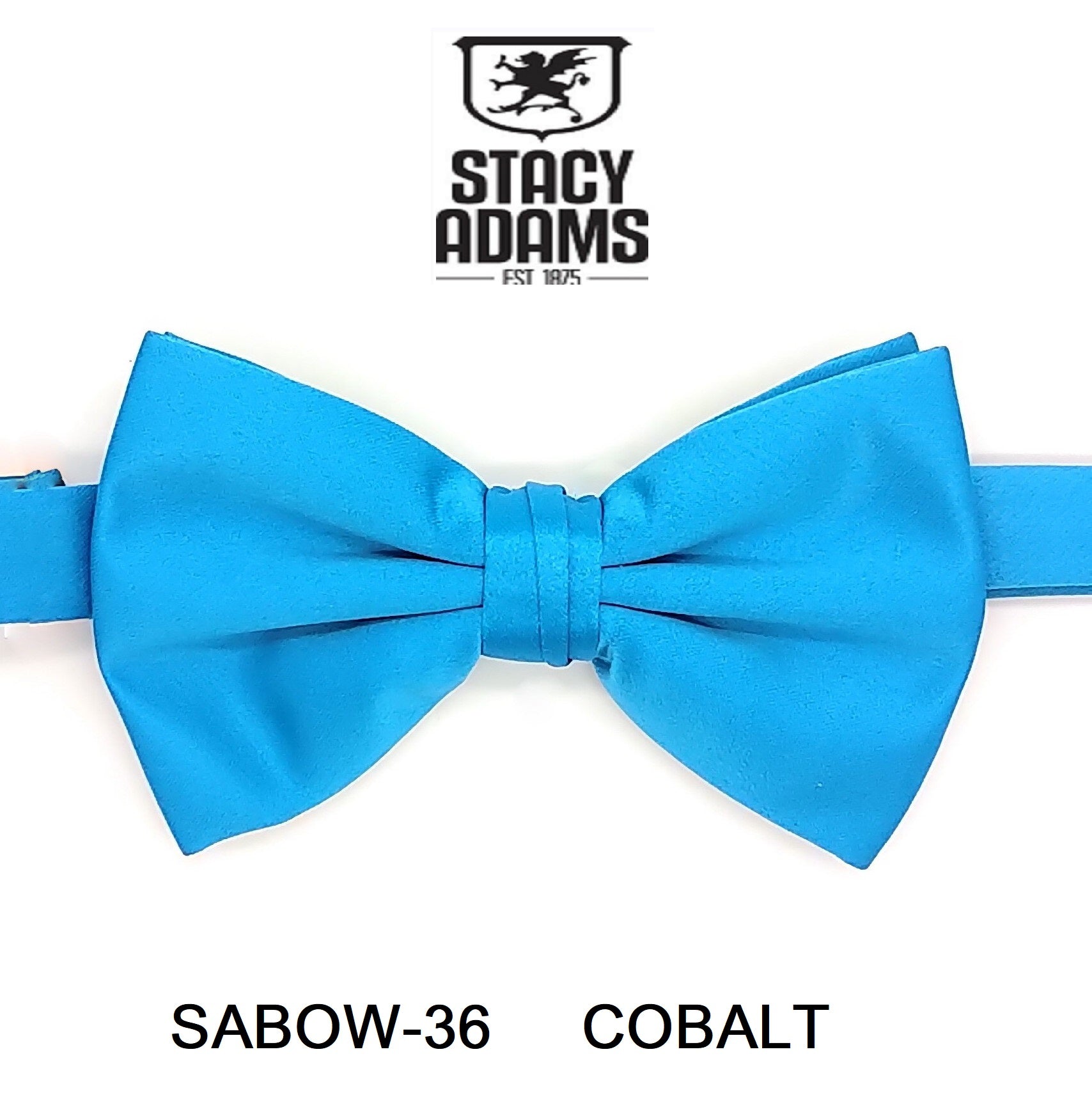 Stacy Adams SB400 Satin Solid Bowtie & Hanky