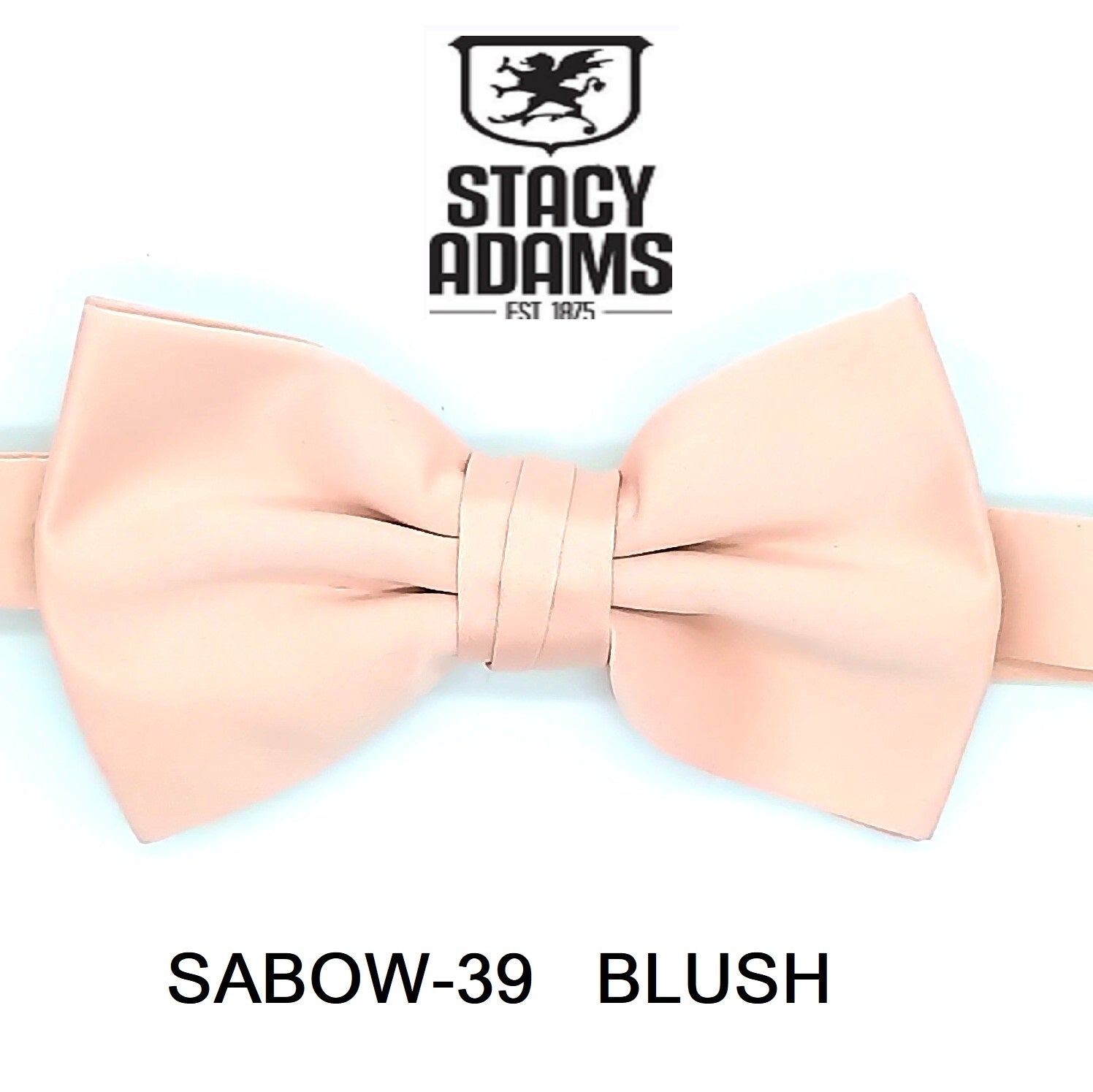 Stacy Adams SB400 Satin Solid Bowtie & Hanky
