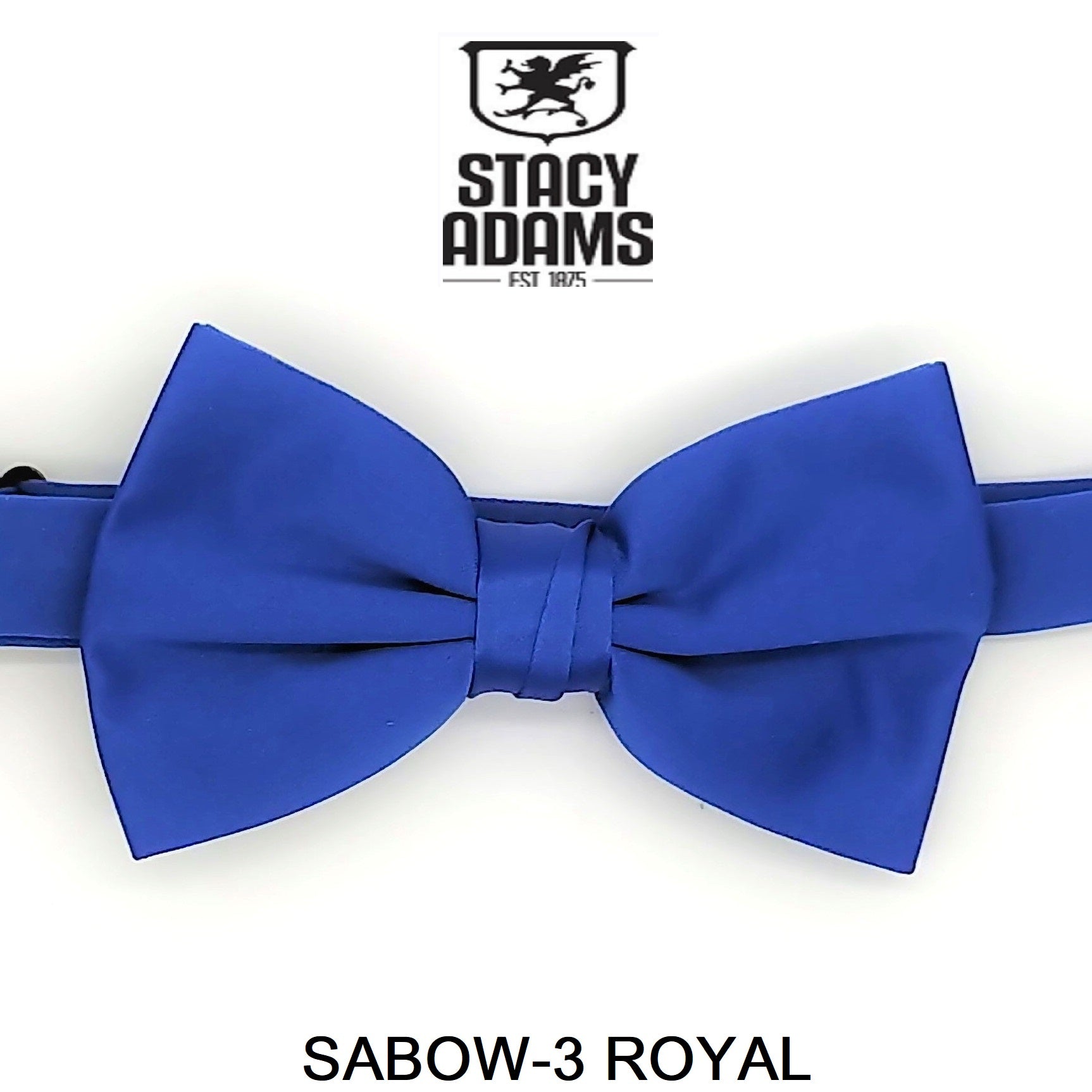 Stacy Adams SB400 Satin Solid Bowtie & Hanky