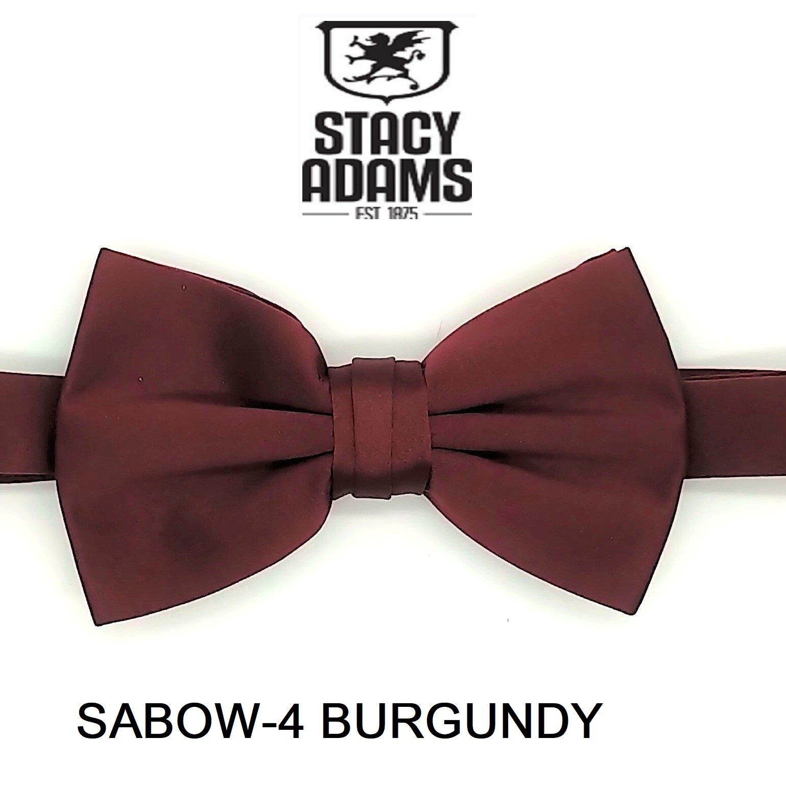 Stacy Adams SB400 Satin Solid Bowtie & Hanky