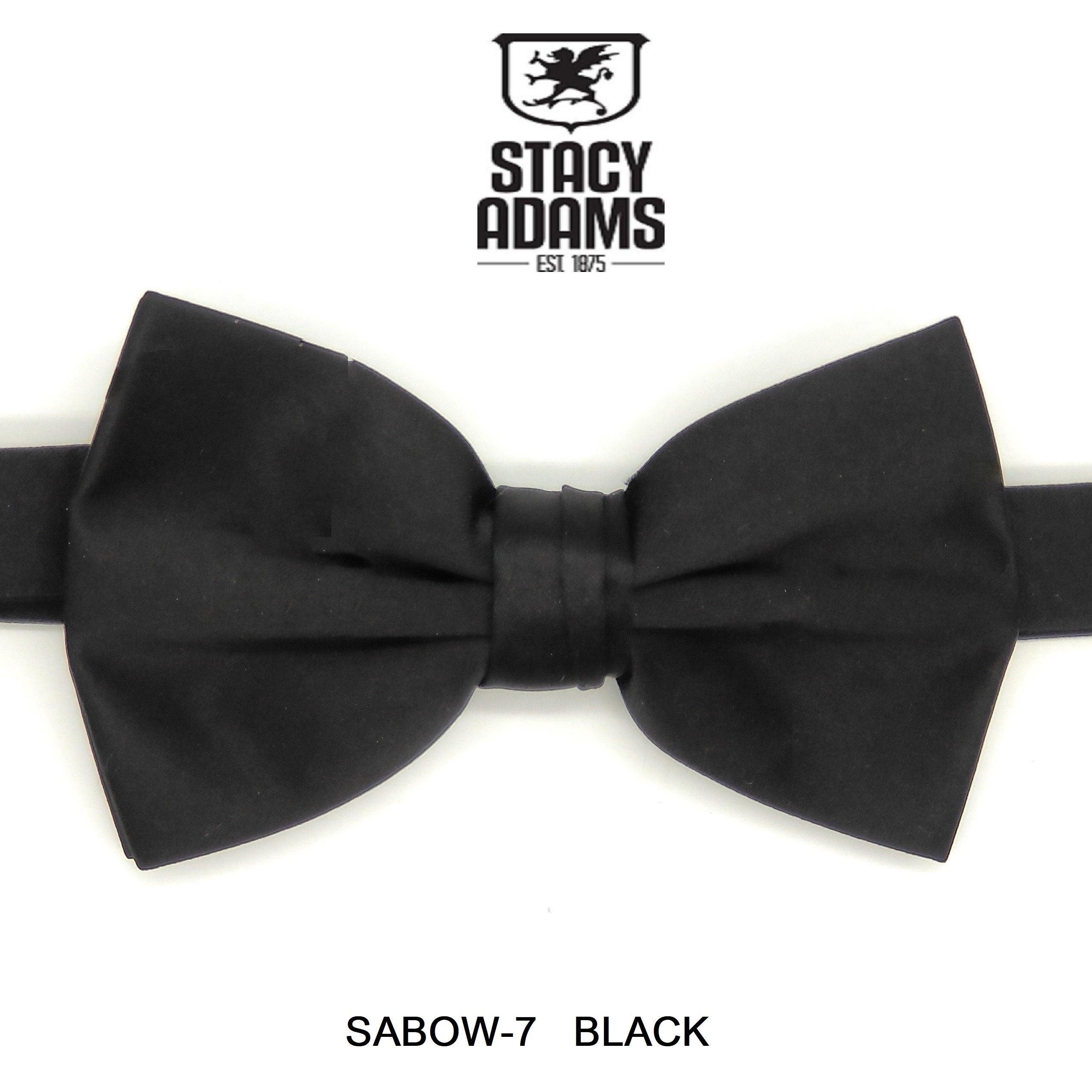 Stacy Adams SB400 Satin Solid Bowtie & Hanky
