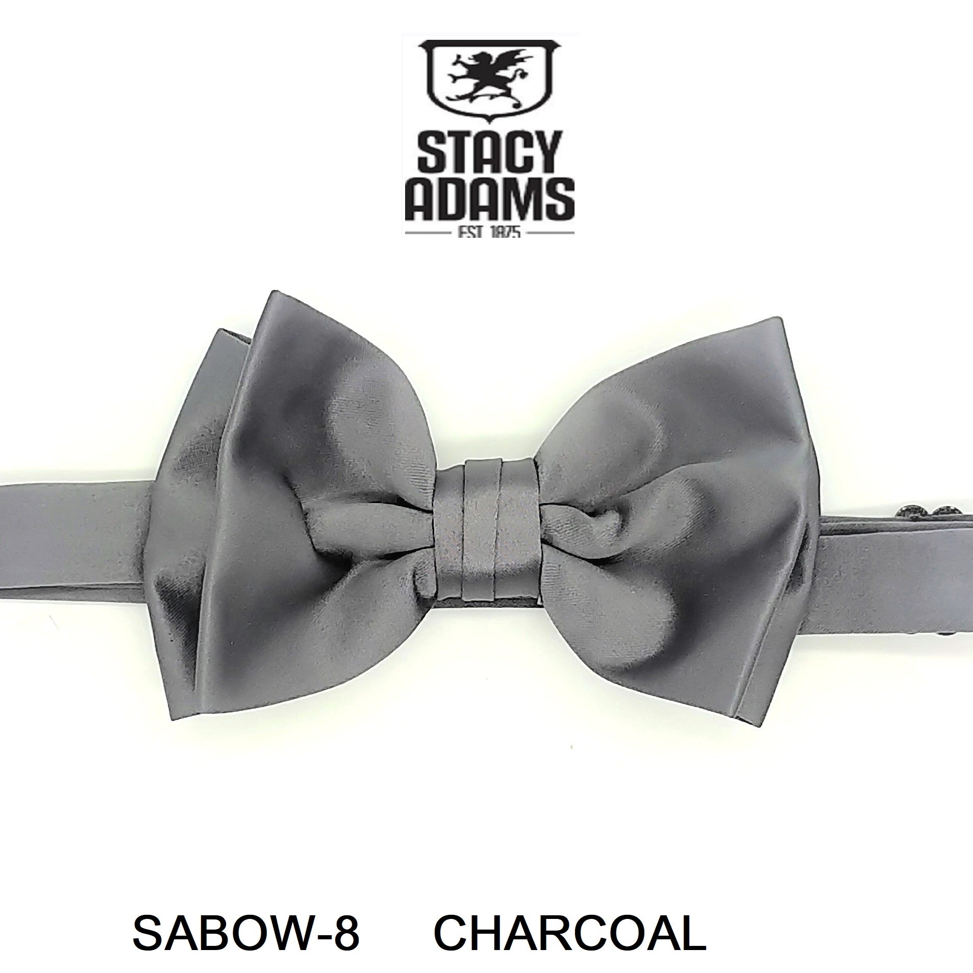 Stacy Adams SB400 Satin Solid Bowtie & Hanky