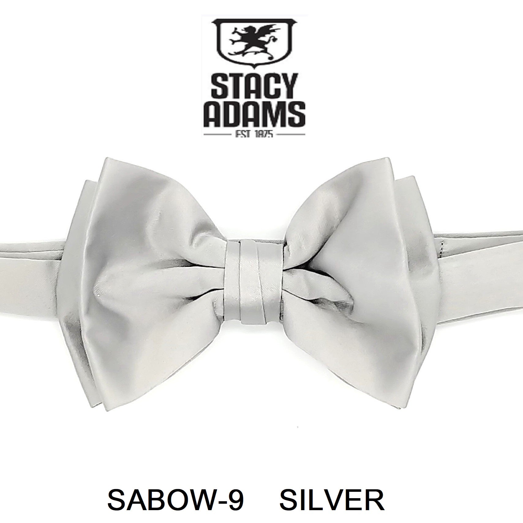 Stacy Adams SB400 Satin Solid Bowtie & Hanky