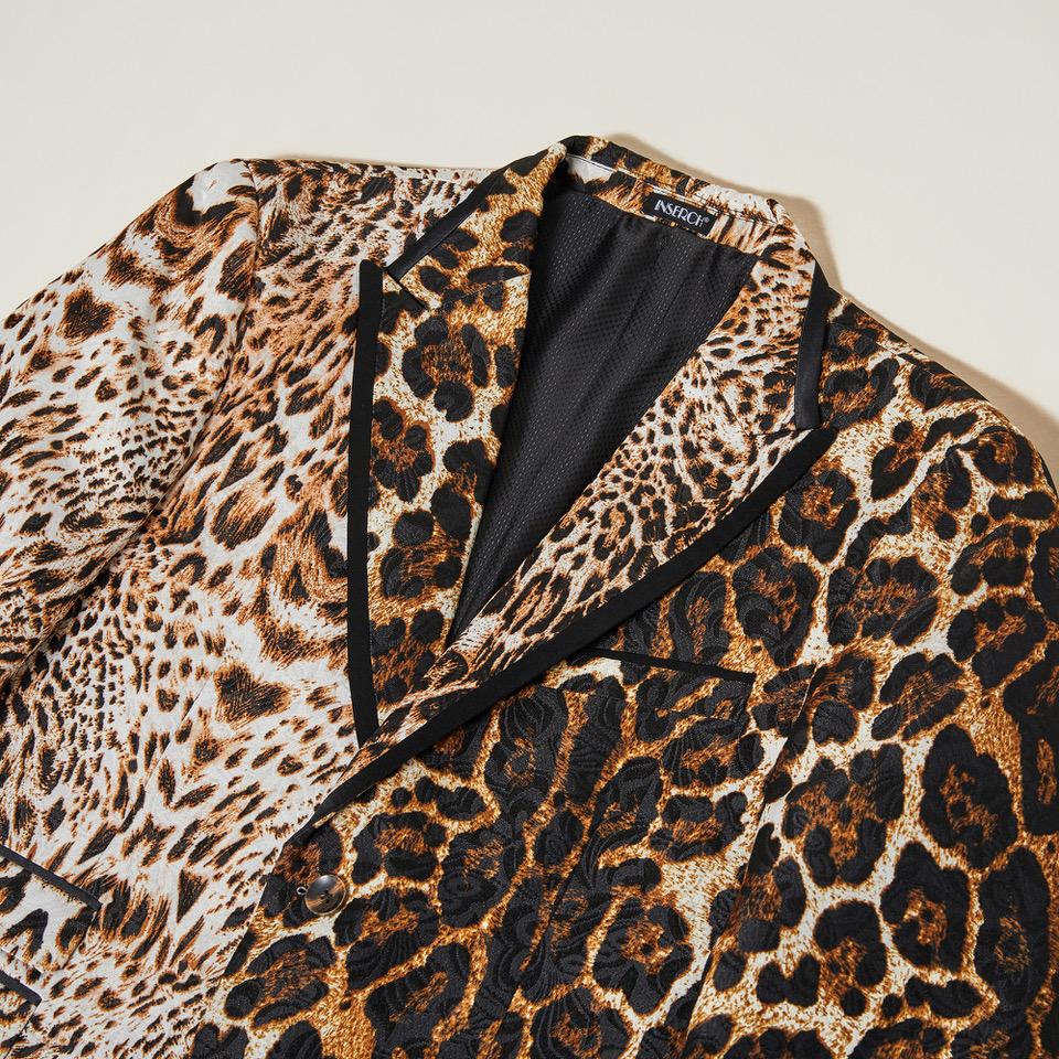 Inserch BL200-25 Animal Print Jacket Brown