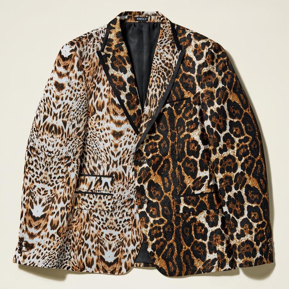 Inserch BL200-25 Animal Print Jacket Brown