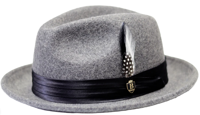 Bruno Capelo Giovani Fedora UN- 138 Heather Grey/Black