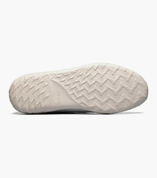 Stacy Adams IBIZA 25440-100 Woven Vamp Moc Toe Slip On White