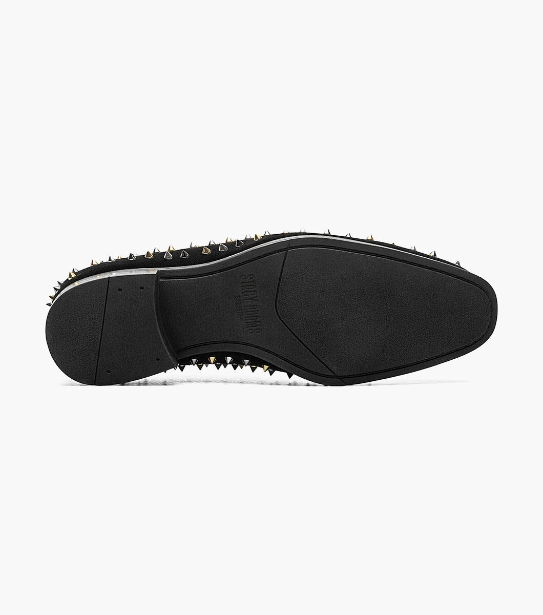 Stacy Adams 25532-042 Spire Studded Slip On Black/Silver
