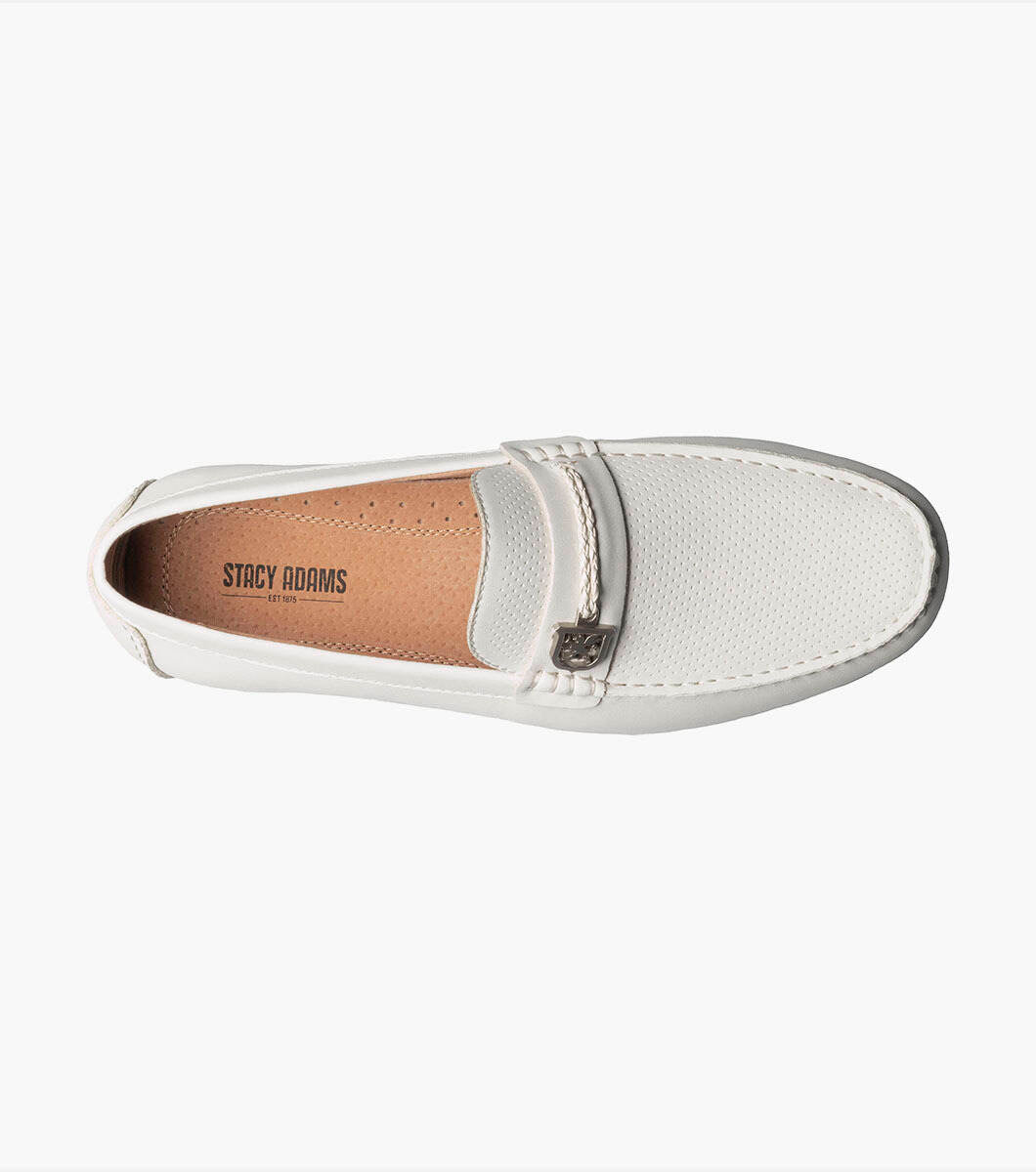 Stacy Adams Corvus 25460-001 Driving Shoes White