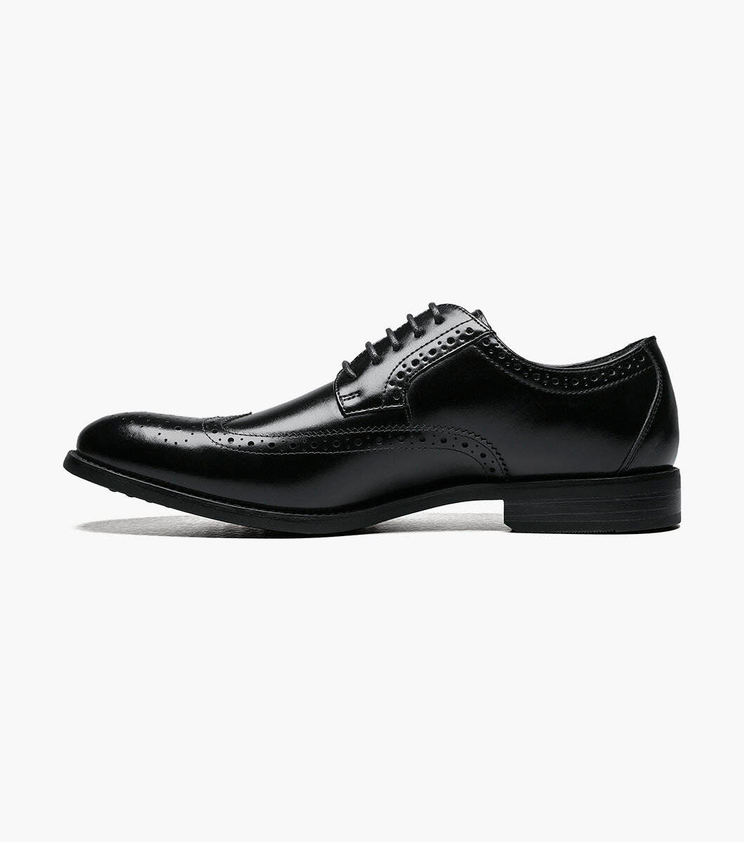 Stacy Adams Garrison 24916-001 Wing Tip Oxford Black