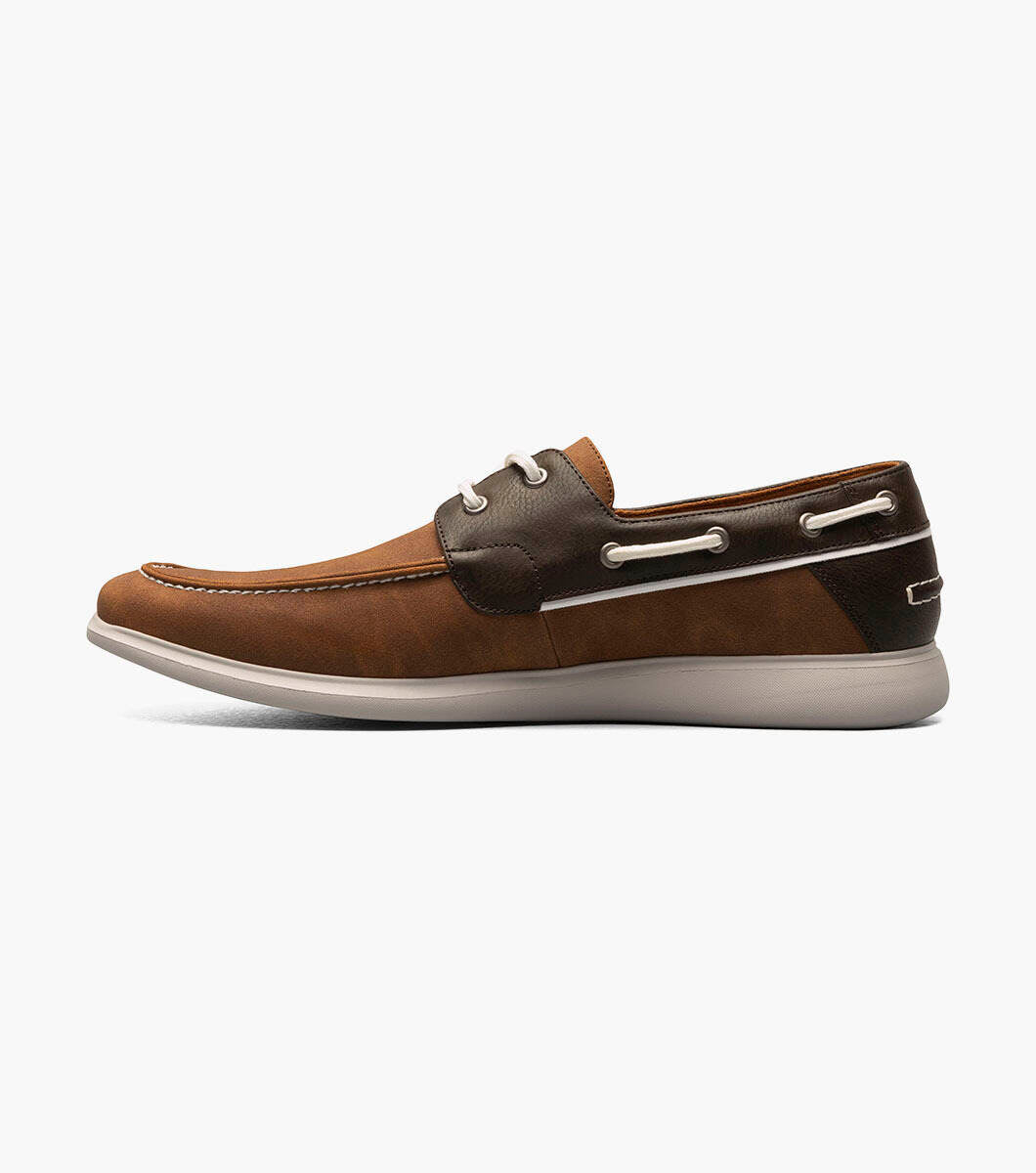 Stacy Adams REID 25592-229 Moc Toe Lace Up Cognac Multi