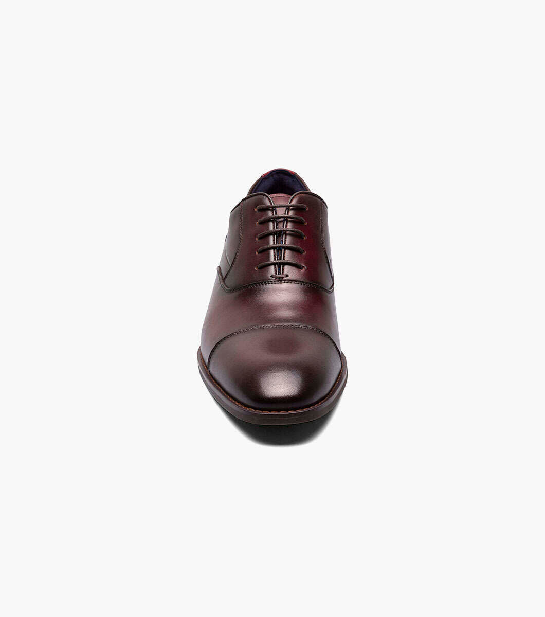 Stacy Adams Kalum 25568-610 Cap Toe Oxford Shoes Burgundy