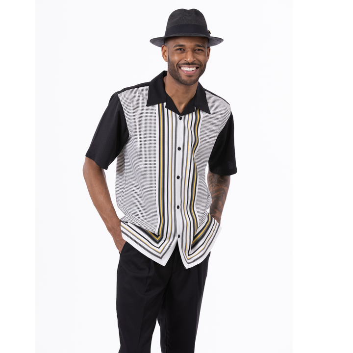 Montique 2308 Two Piece Set Black
