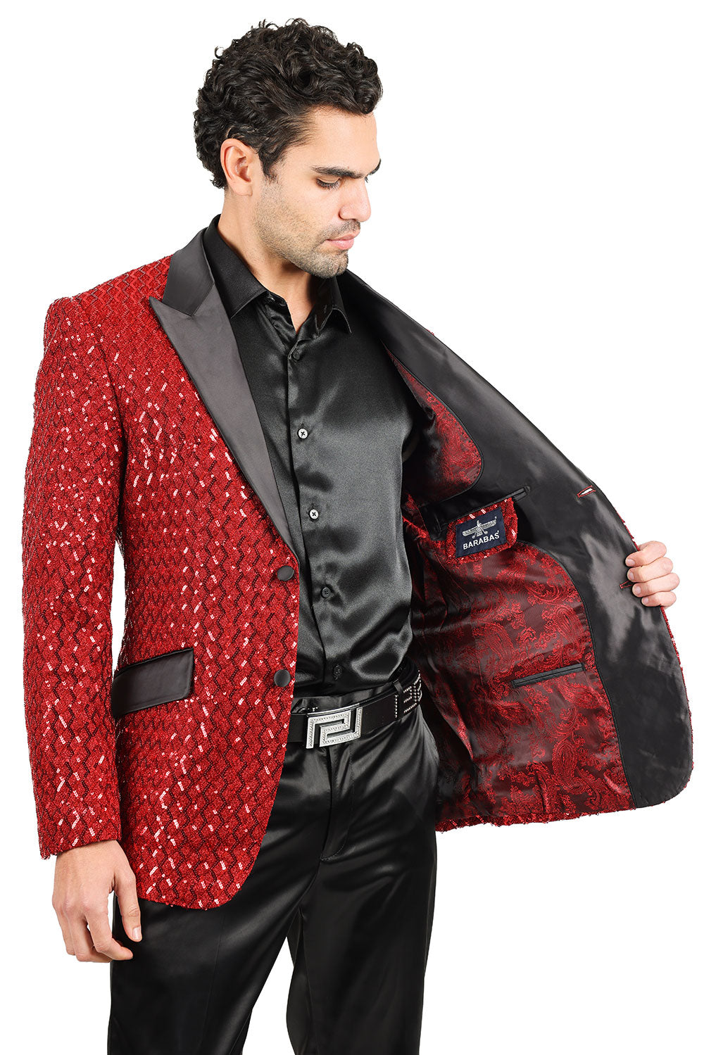 Barabas All The Men 2BL3099 Blazer Red