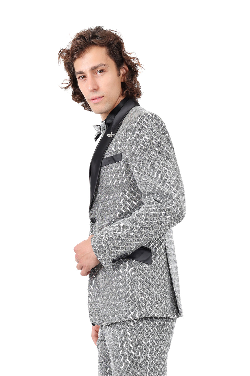 Barabas All The Men 2BL3099 Blazer Silver