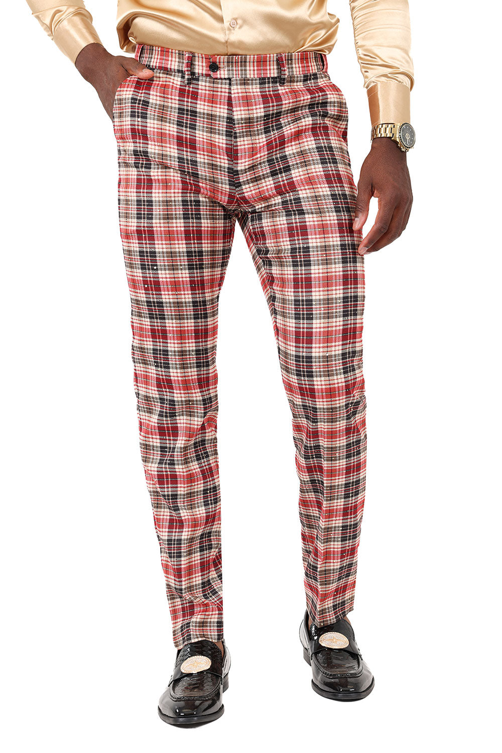 Barabas Muntinlupa 2CP210 Chino Slim Fit Pants Red