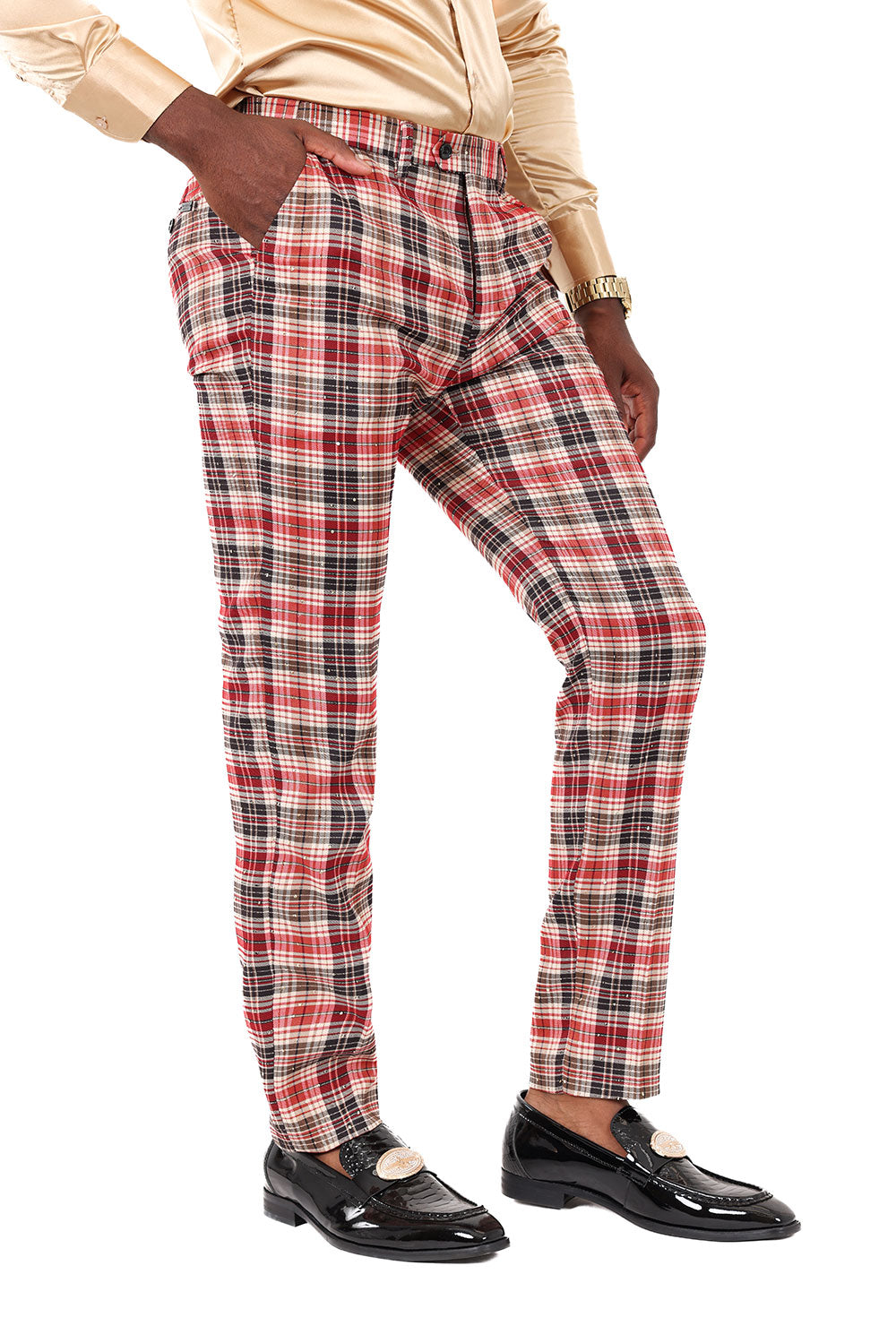 Barabas Muntinlupa 2CP210 Chino Slim Fit Pants Red