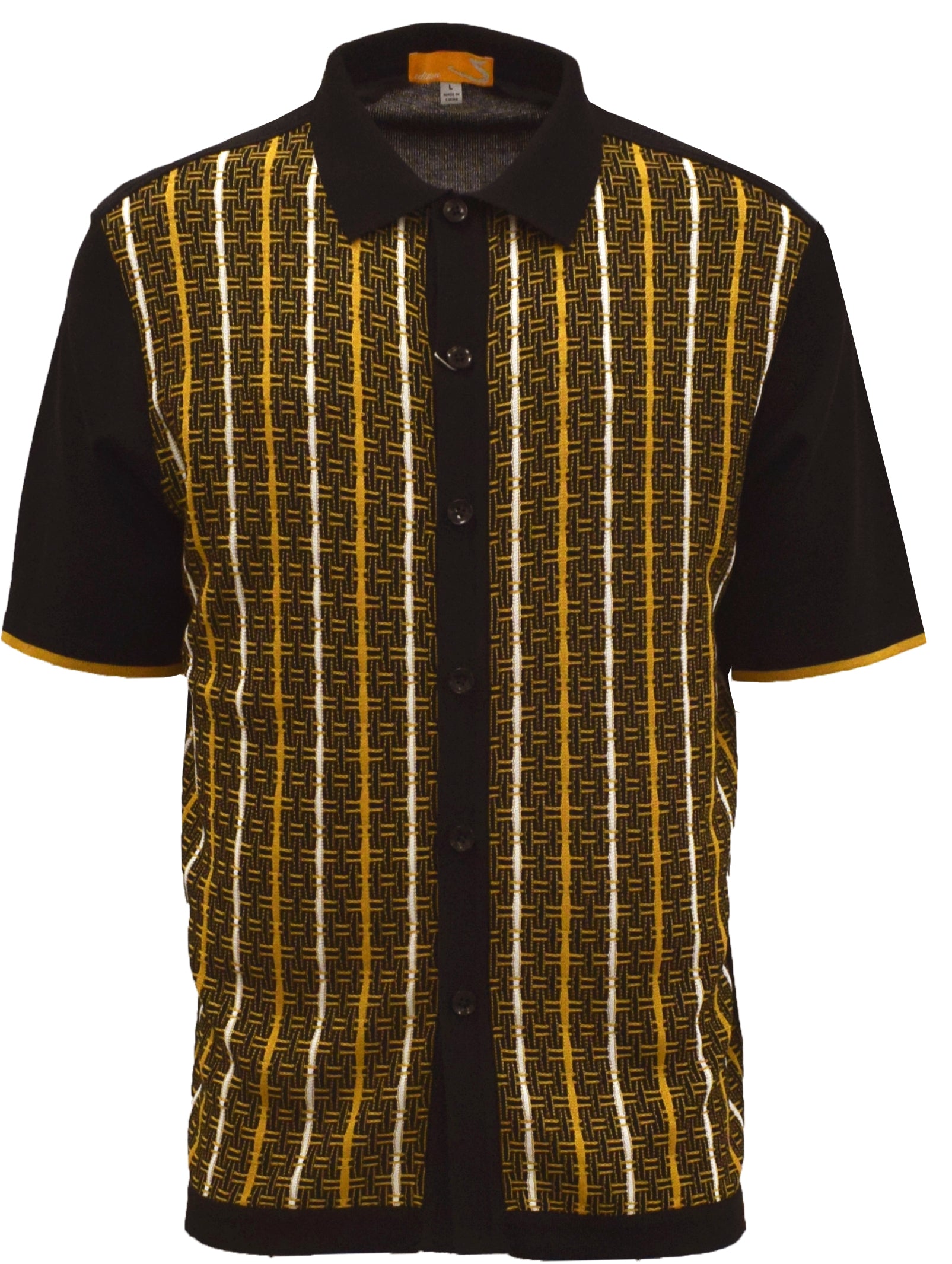 Stacy Adams 51021 S/S knit Black