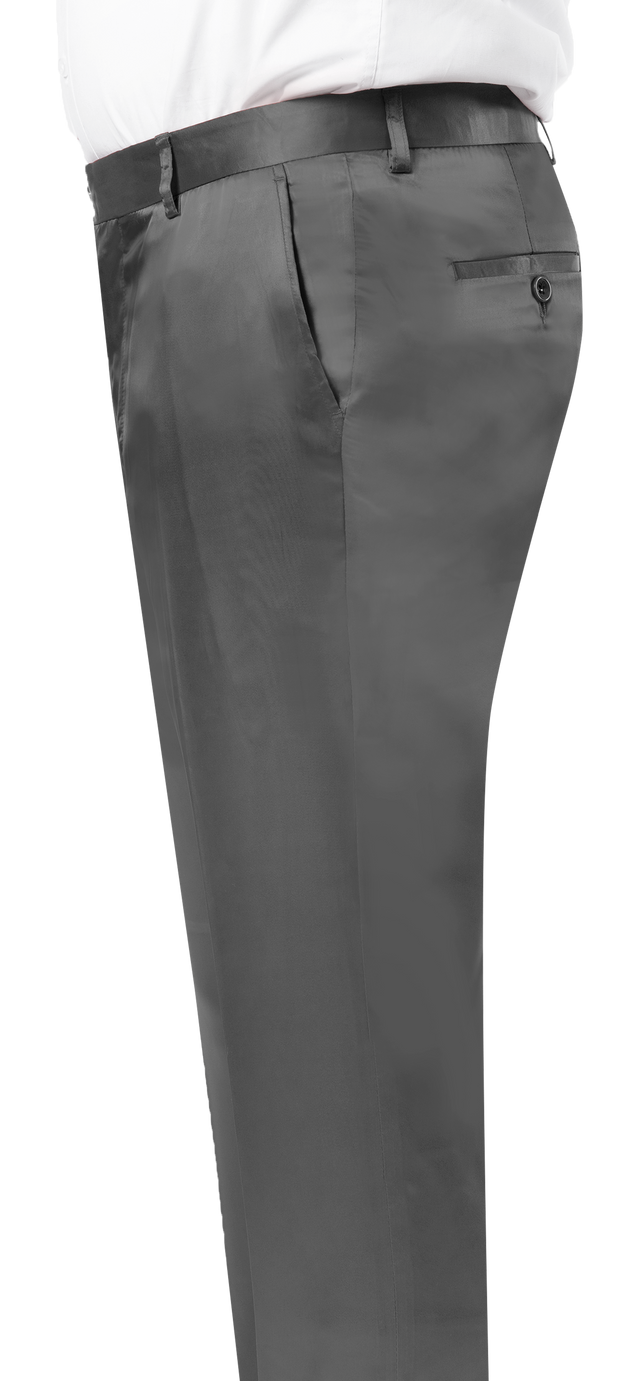Kent & Park PS-02 Satin Slim Fit Pants Black