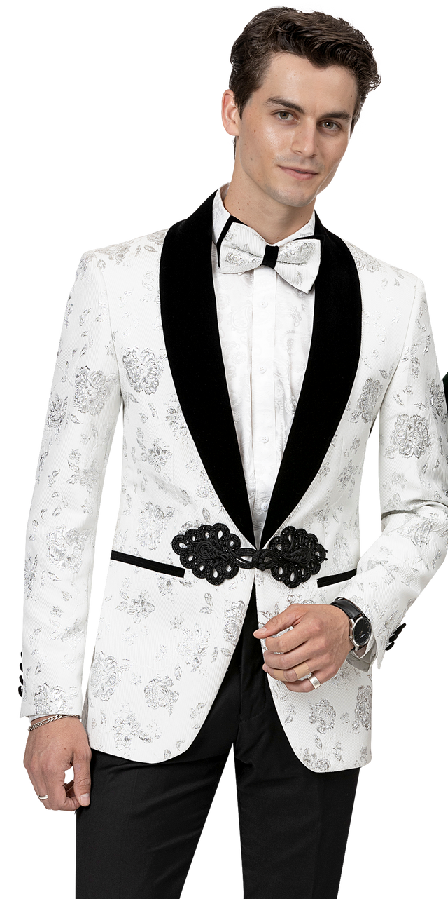 Kent & Park Slim FIT Blazer J168 White/Black