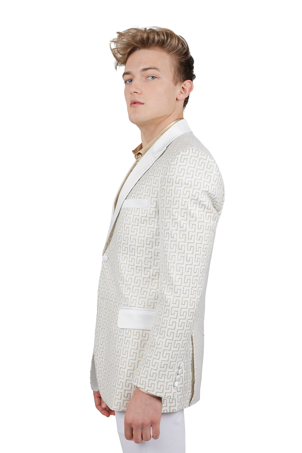 Barabas Powerful Sign BL3087 Blazer White/Silver