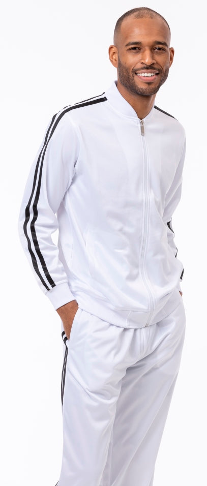 Montique JS-26 Jogging Set White