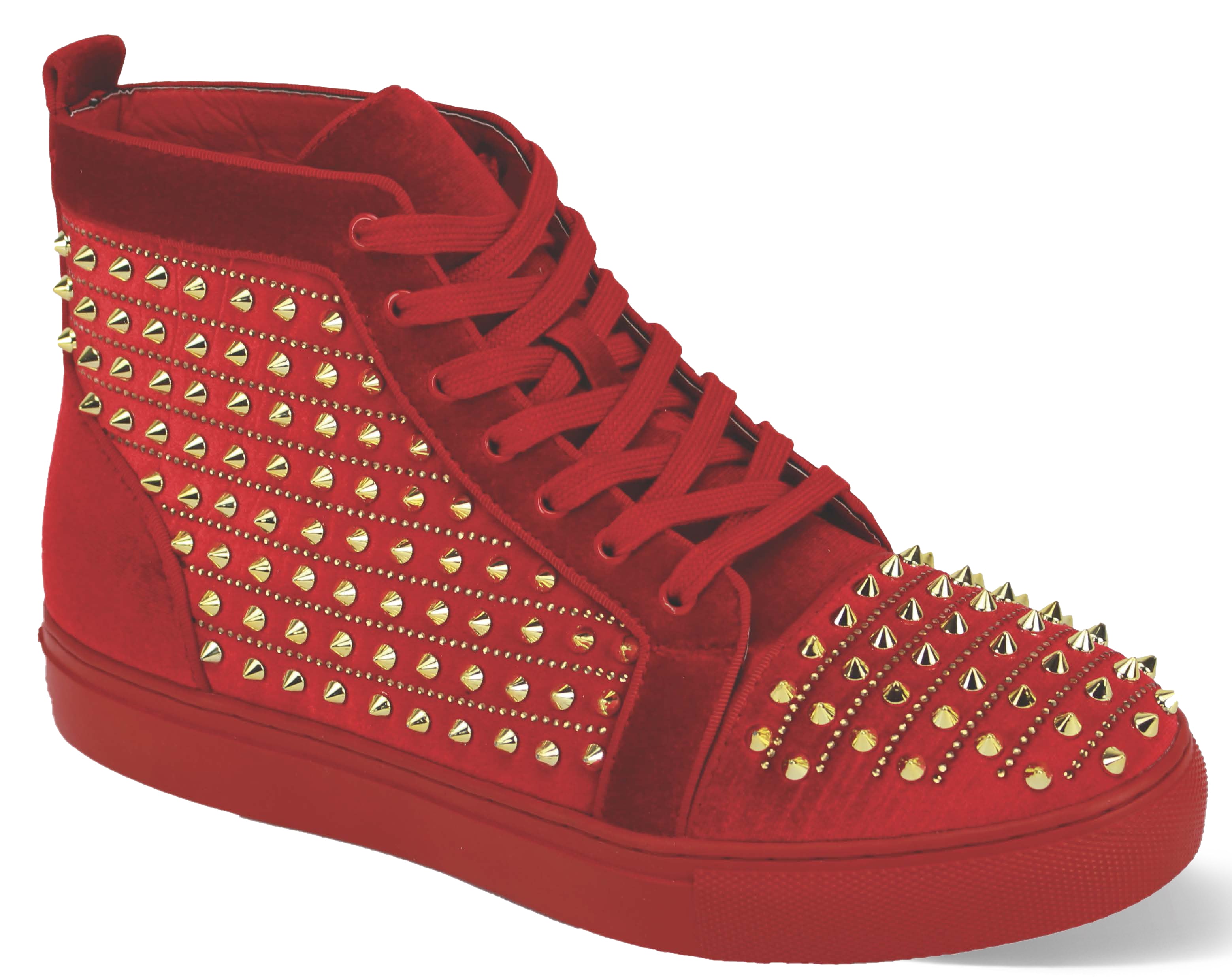 After Midnight Junior Boot with Spikes Fire Red/Gold