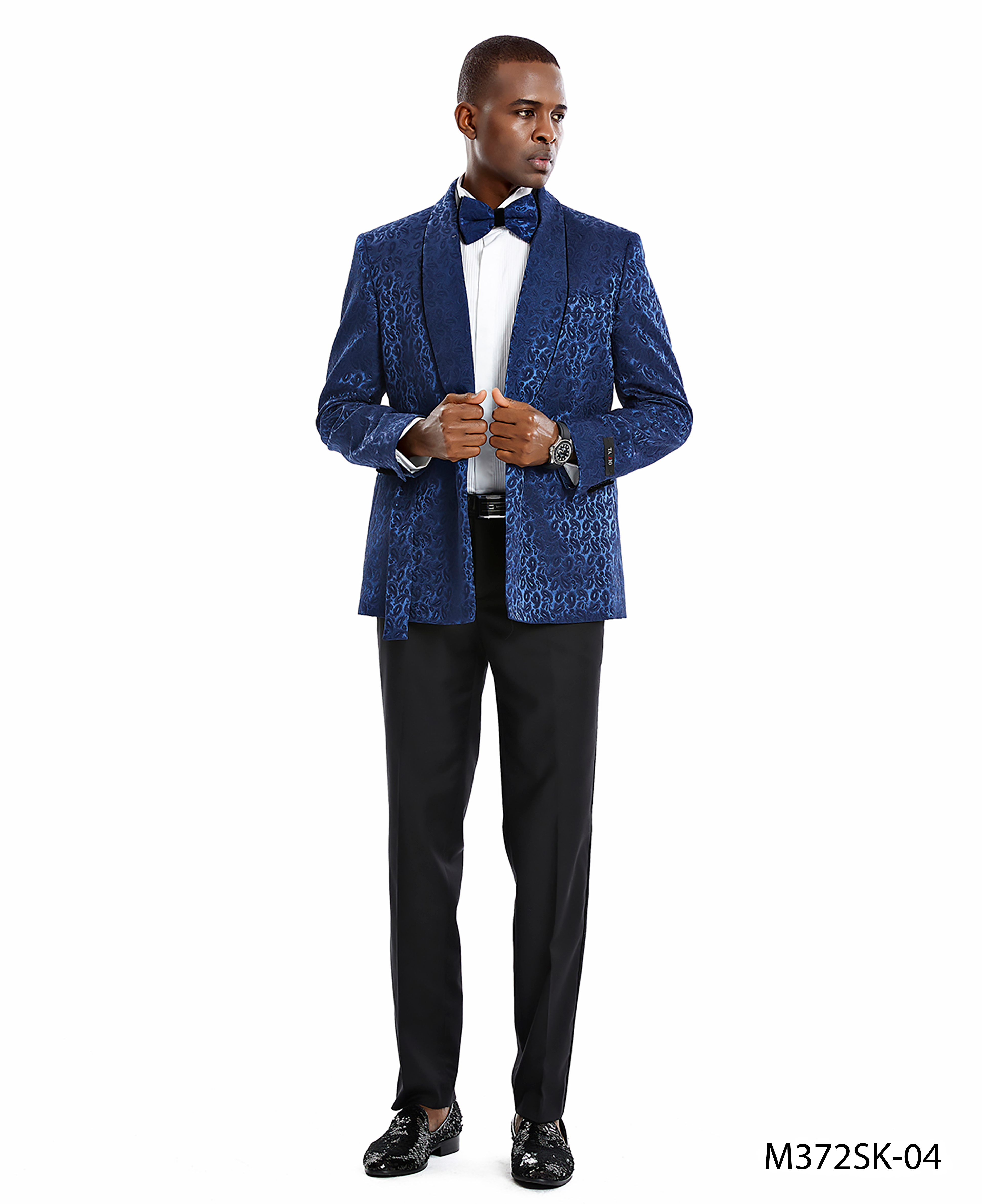 Blue / Black Mens-suit