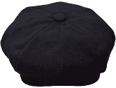 Buno Capelo Melton News Boy Cap ME-900 Black