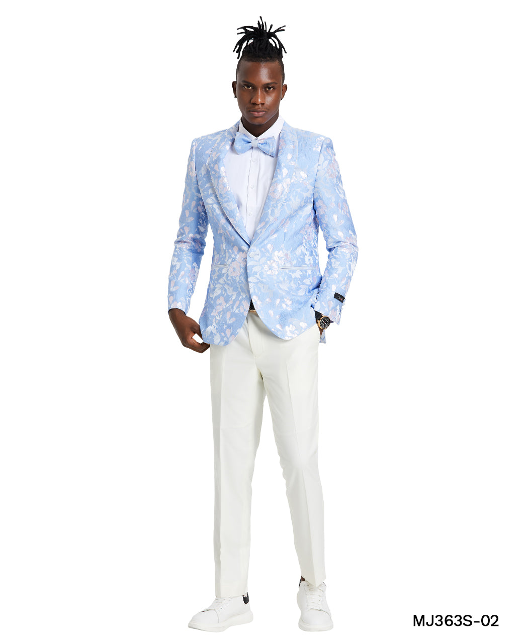 Tazzio MJ363S/02 Slim Fit Jacket Sky/Silver