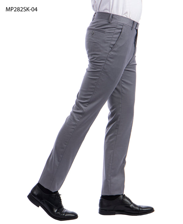 Sean Alexander Grey Skinny Fit Dress Pants
