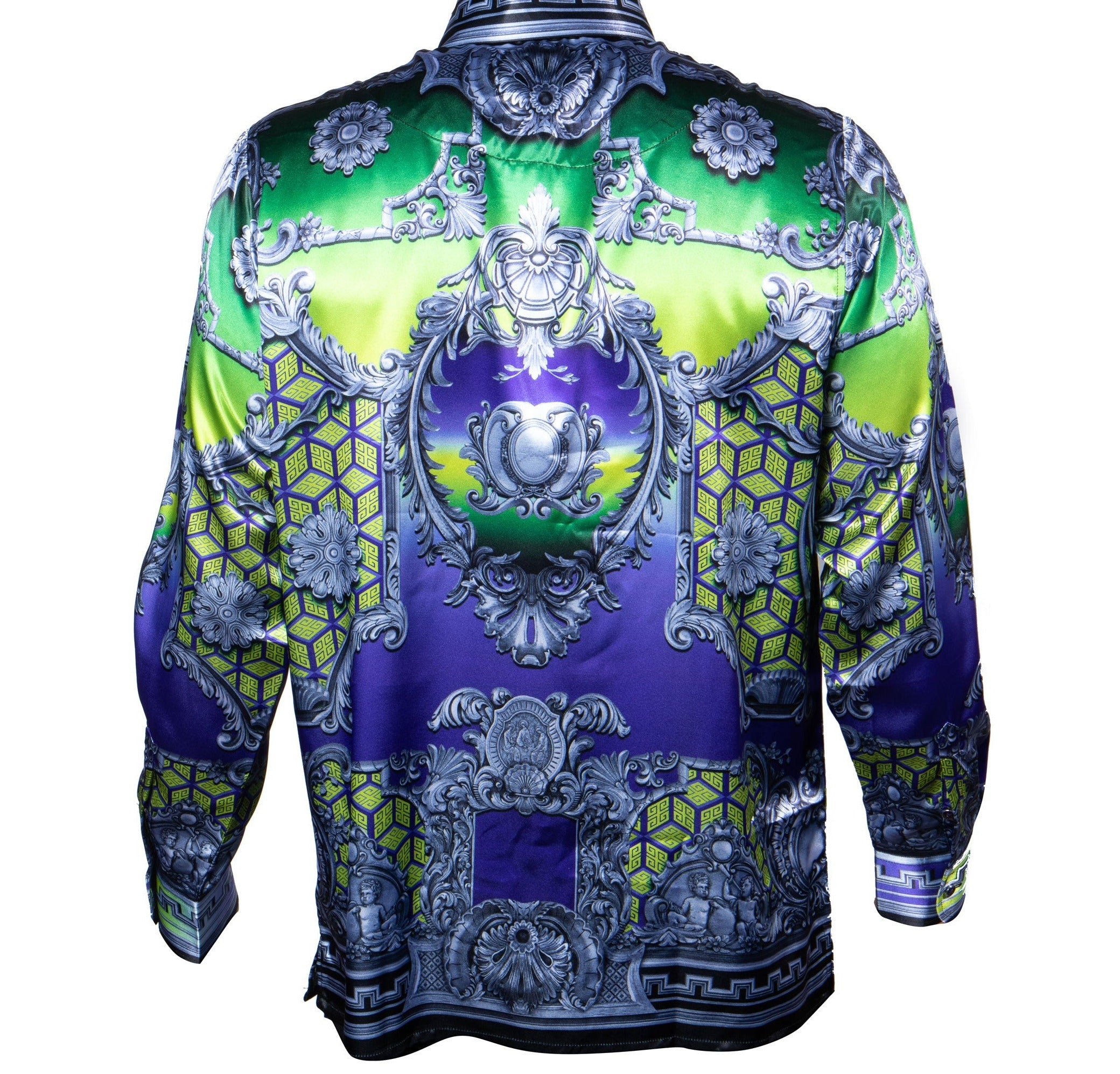 Prestige PR-474 Long Sleeve Cherub Digital Print Purple