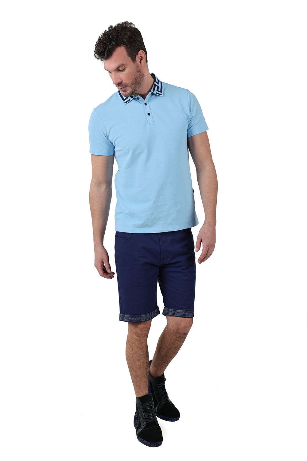 Barabas Petros PS121 Short Sleeve Polo Sky