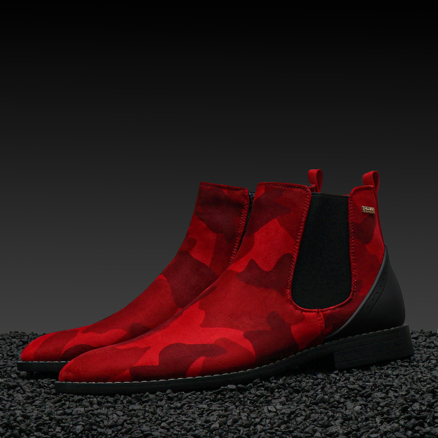 Tayno The Victorian Camouflaged Red