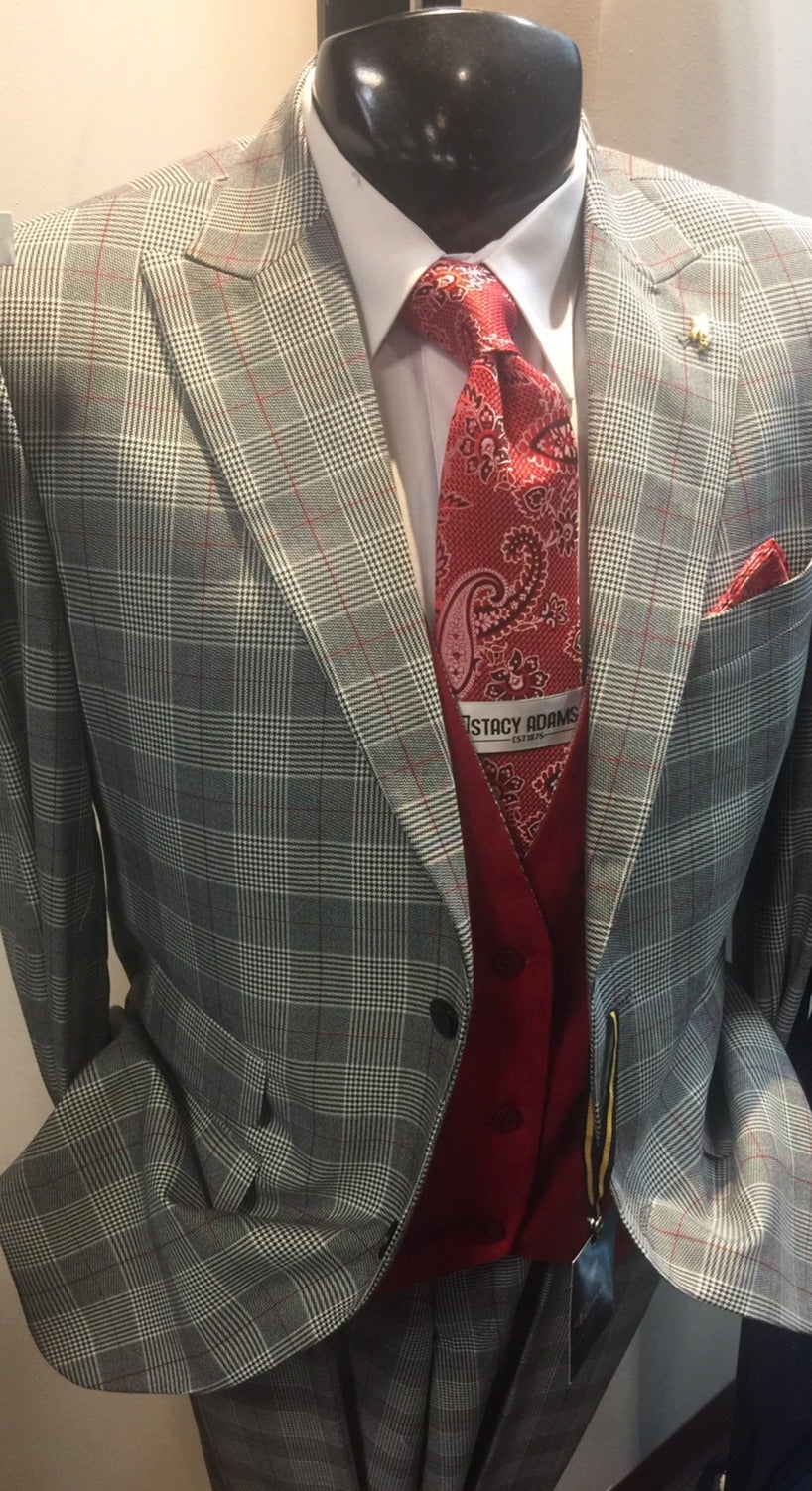 FALCONE I 9154-BARTREV I 2 BUTTON SINGLE BREAST VESTED I GREY-701