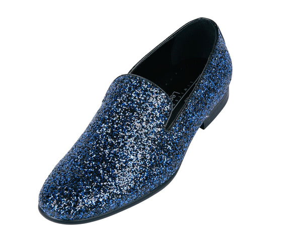 Frederico Leone FS-355 Sparkle Fancy Shoes Blue