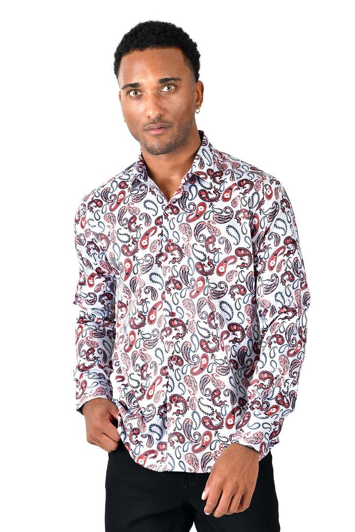 Vassiri By Barabass Long Sleeve Shirt Red