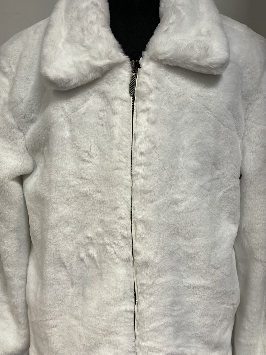 4338-BLAST BLUE MARTINI FUR JACKET I WHITE