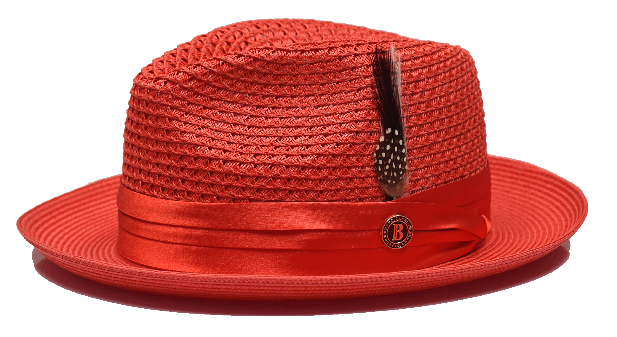 Bruno Capelo JU-902 The Julian Straw Hat  Red