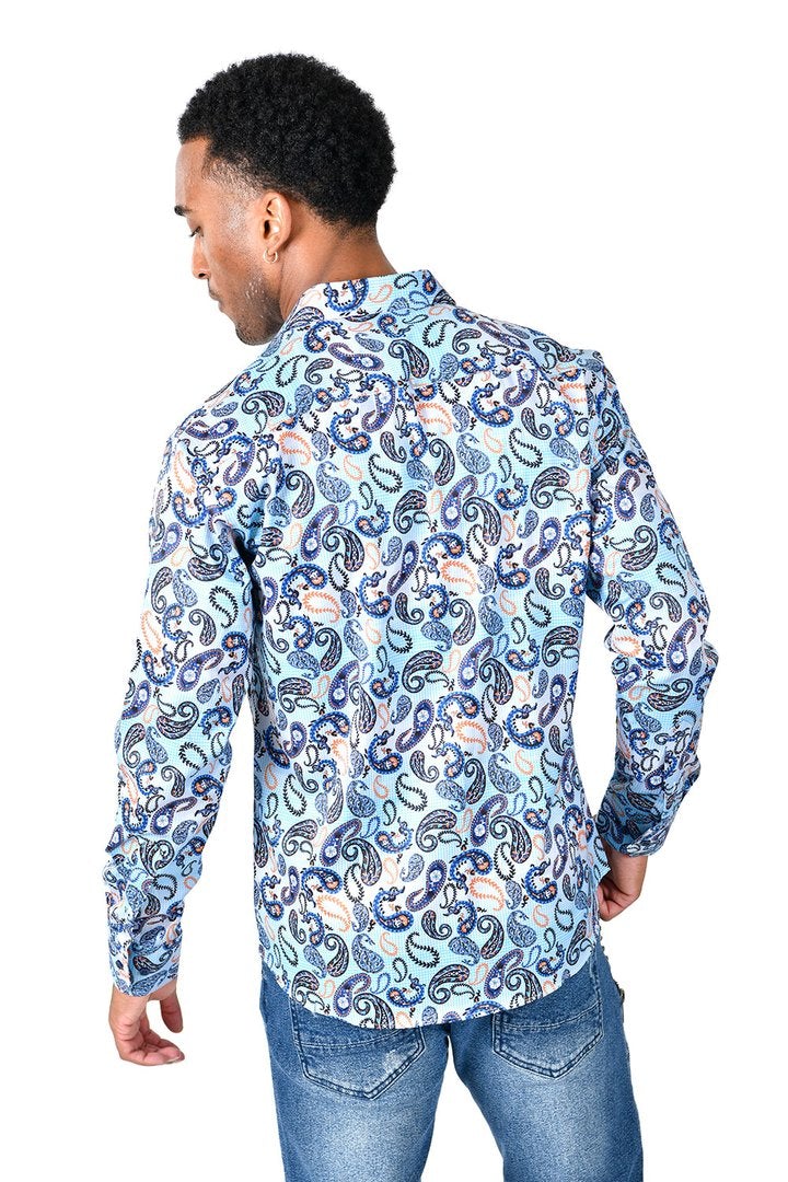 Vassiri By Barabass Long Sleeve Shirt Blue