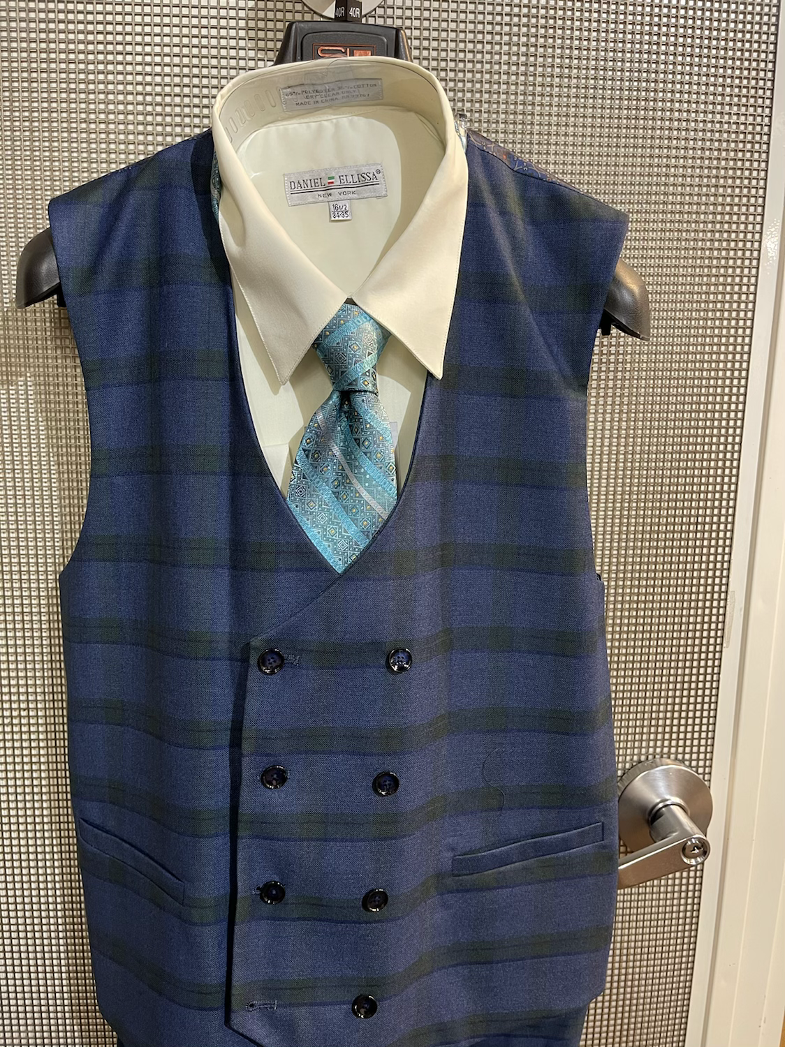 STEVEN LAND I PACINO SL700-702 STEVEN LAND 3PCS SUIT I BLUE