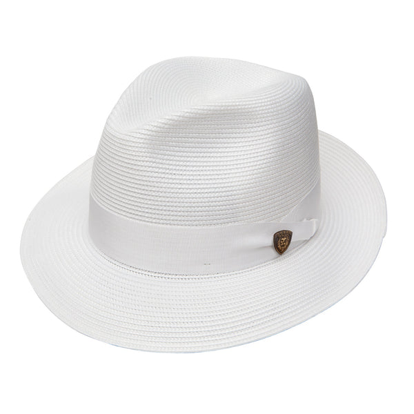 Dobbs Rosebud Straw Hat White