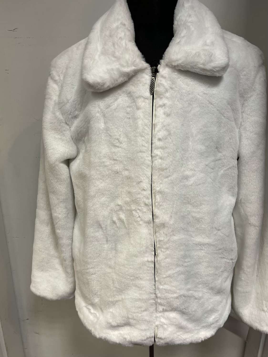 4338-BLAST BLUE MARTINI FUR JACKET I WHITE