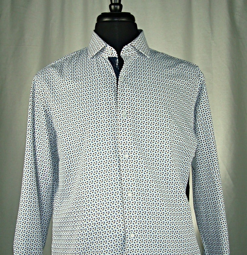 LANZZINOISLP099 L-S 100% COTTON SHIRT WHITE