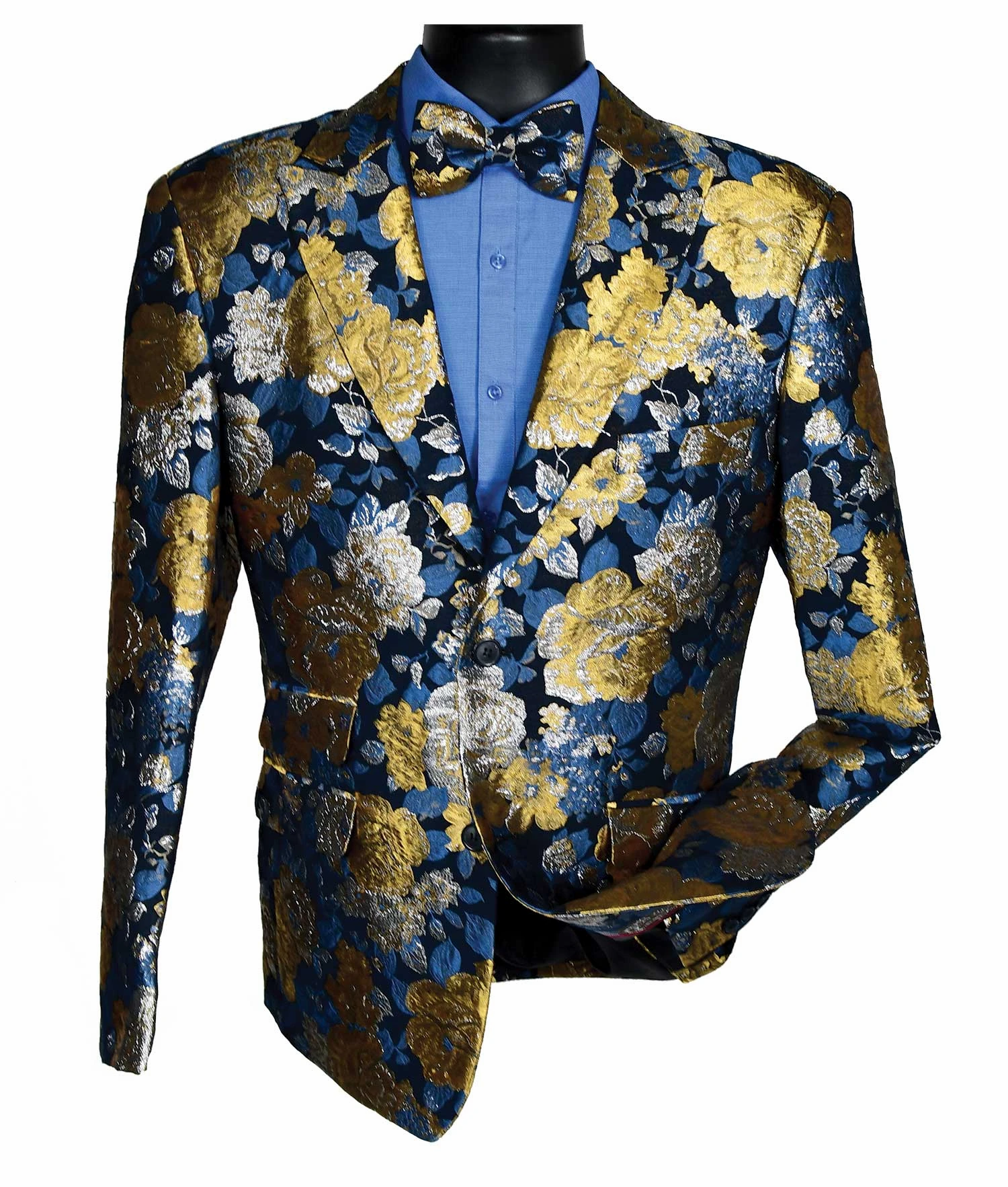 BLU MARTINI I 9252-PARTYSC BLAZER WITH MATCHING BOWTIE I 942-FANCY BLUE