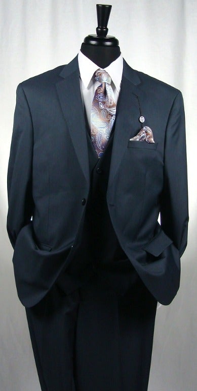 CARAVELLI I S69012V-SBL-VESTED SUIT